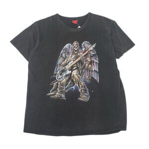 Y2K Skeleton Guitar Graphic Tee XXL